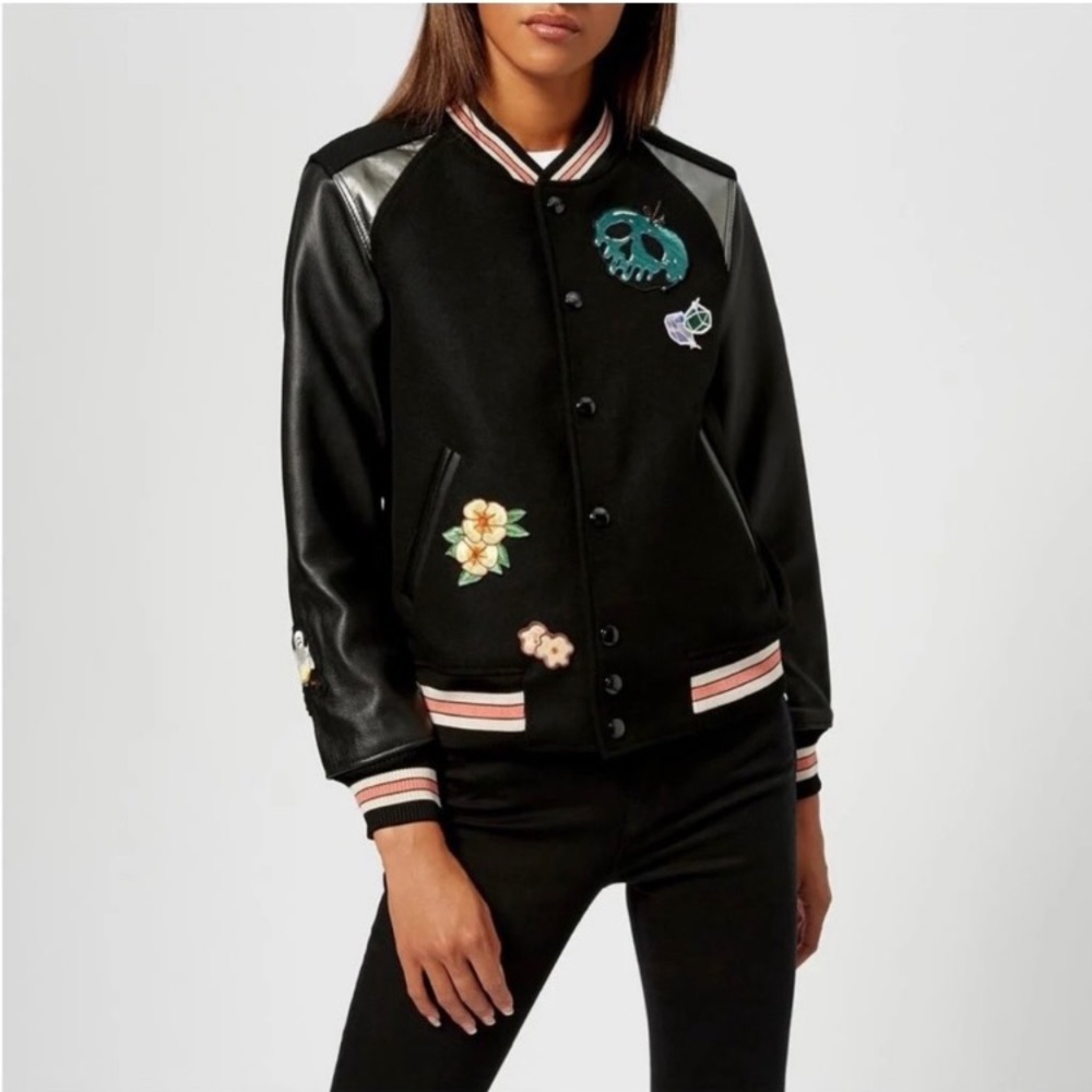 Coach-Women’s Jacket Coach X Disney Dark Fairytale Snow White Wool /Leather Sz10